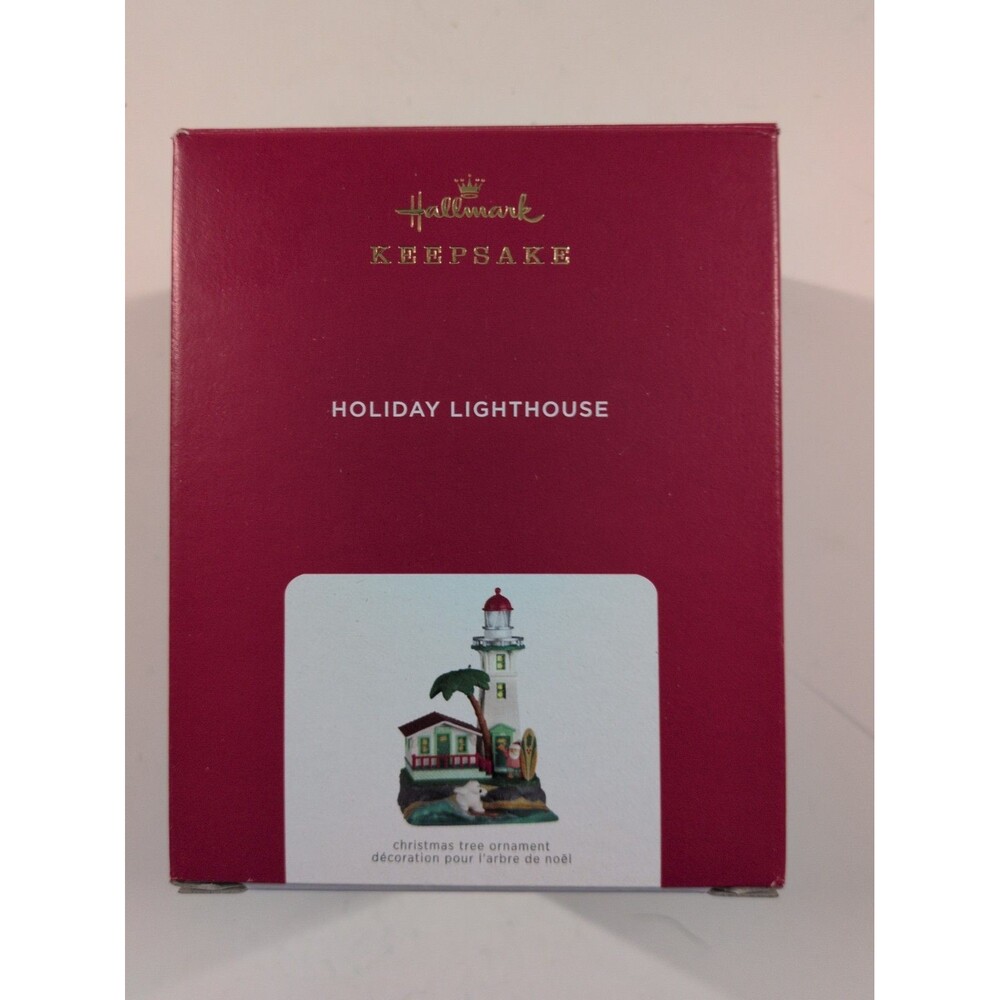 2021 Hallmark Keepsake Ornament HOLIDAY LIGHTHOUSE 10th in Series